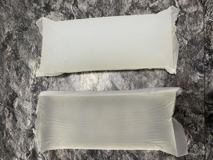 Pressure Sensitive Polyolefin Hot Melt Glue Untuk Kasur Tempat Tidur dengan warna putih dan ikatan terkuat 0