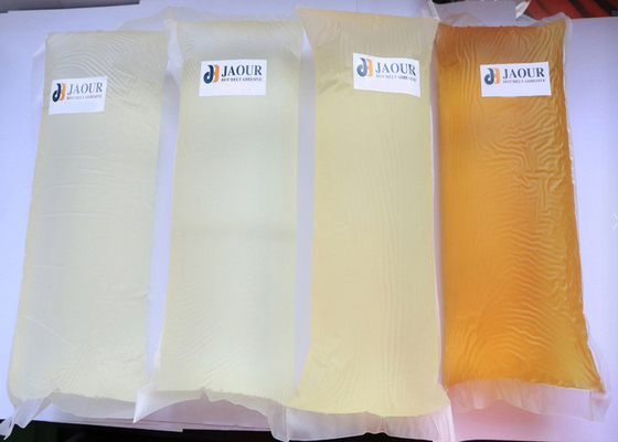 Resistance Creep Light Yellow Translucent Hot Melt Adhesive untuk Non Woven Lamination