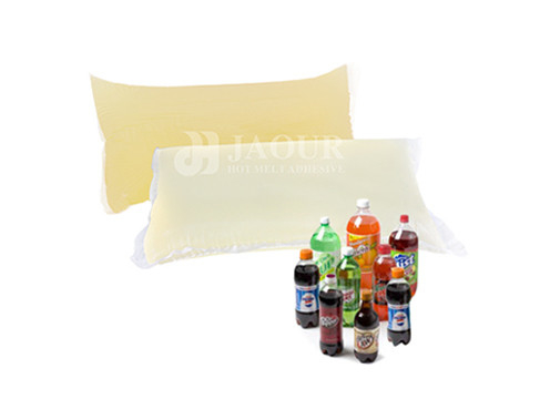 High Tack and Peel PET Bottle Labeling Hot Melt PSA Kelembaban yang baik untuk bahan polimer sintetis